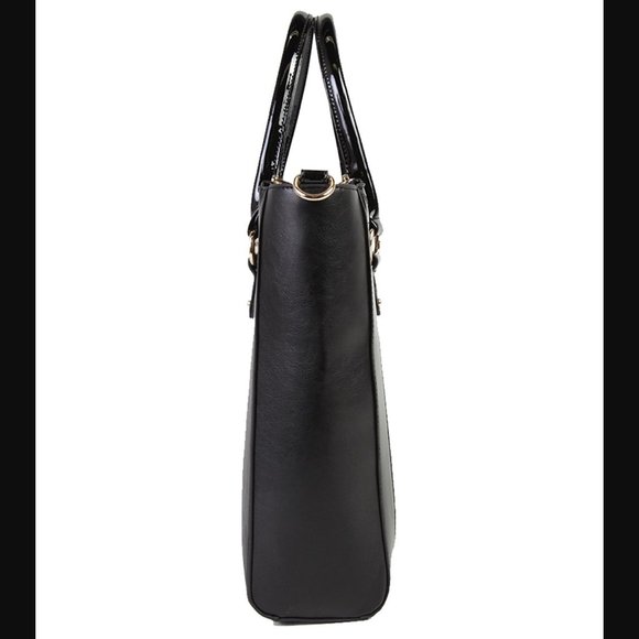 Nicole Lee Black Animal Print Tote Bag - Picture 3 of 14